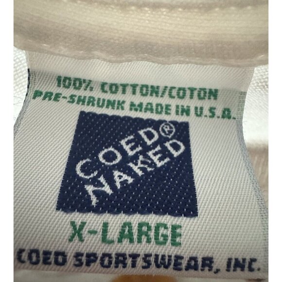 Vintage Single Stitch Coed Naked Just Hafta BBQ T Shirt Xl Butt Meister 46” - Picture 2 of 9